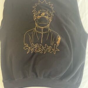 Naruto Shippuden Black Anime Graphic Sweatshirt Pullover Hoodie
